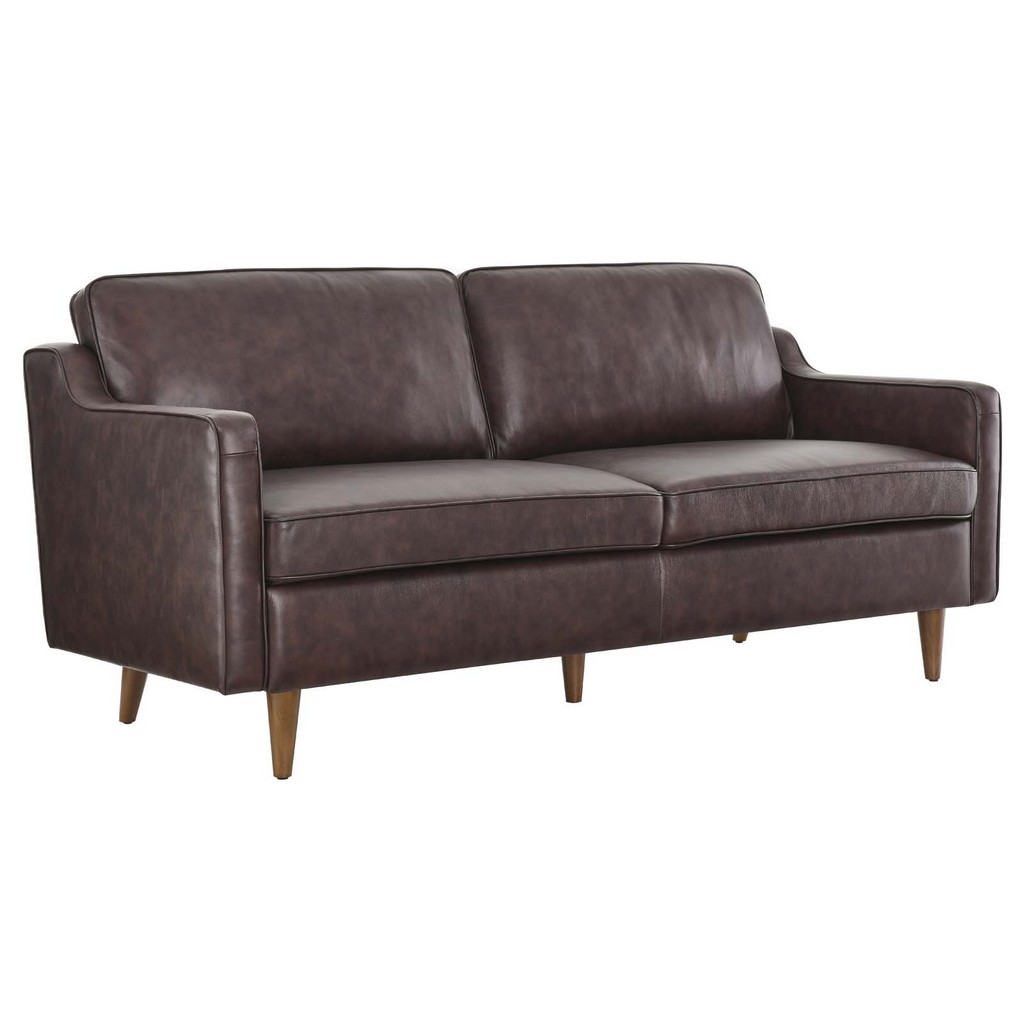 Impart Genuine Leather Sofa - East End Imports EEI-5553-BRN