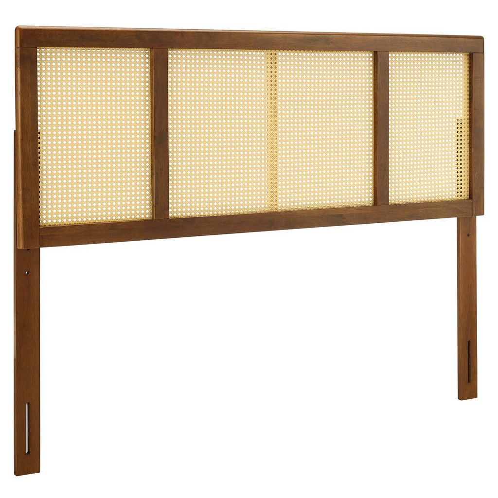 Delmare Cane Queen Headboard - East End Imports MOD-6201-WAL