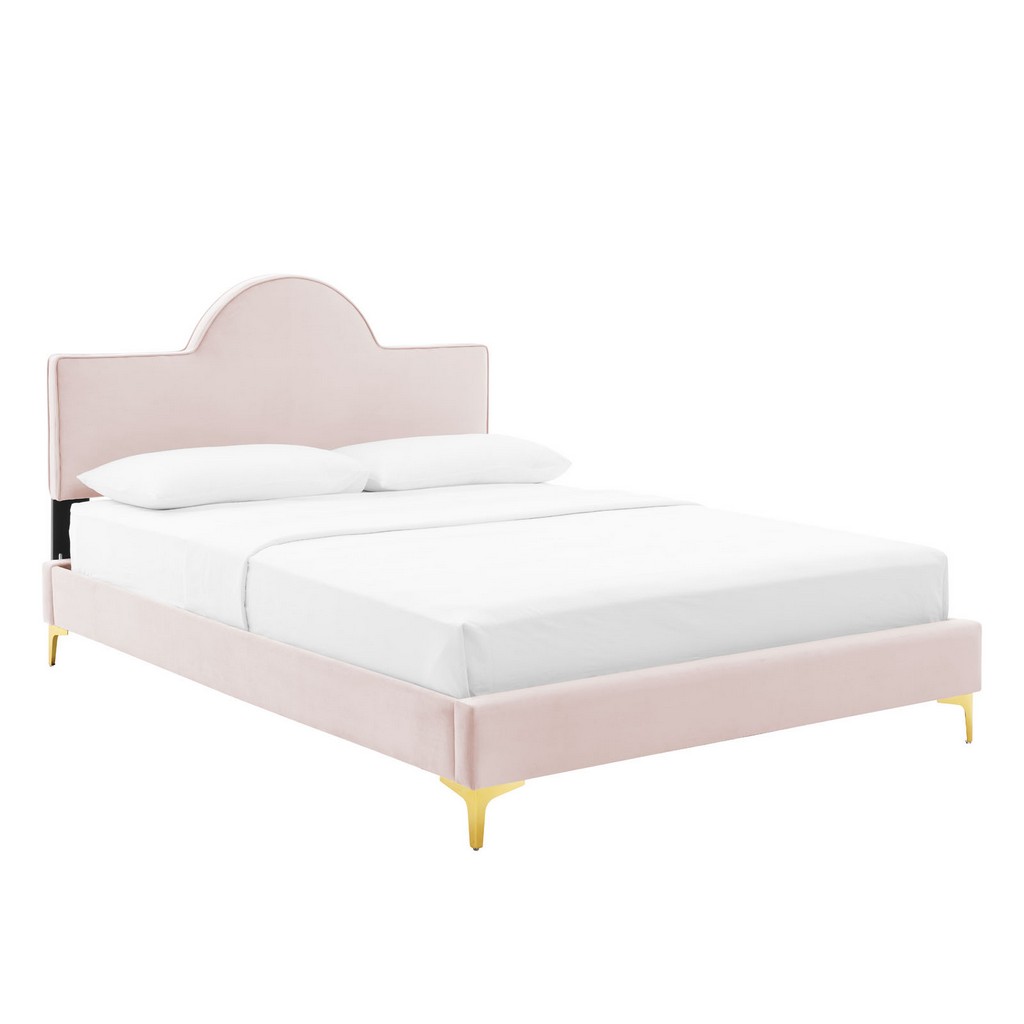 Sunny Performance Velvet Queen Bed - East End Imports MOD-6516-PNK