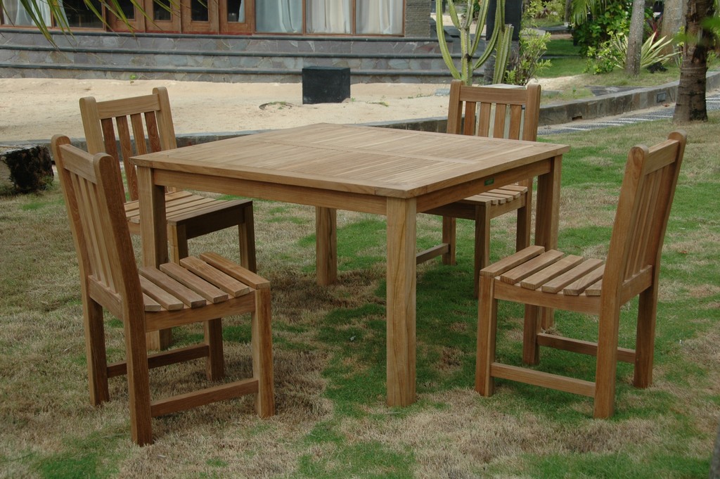 Side Chair Dining Table Set Anderson Teak