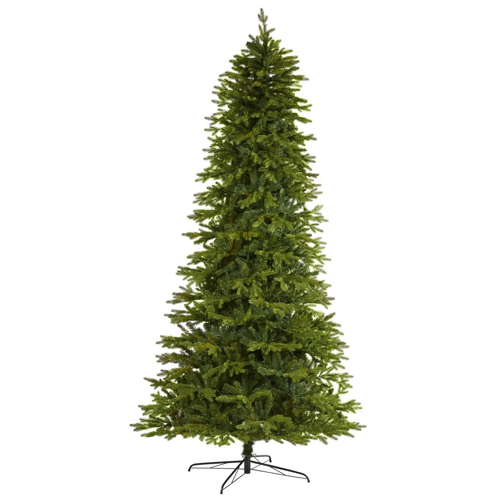 10ft. Belgium Fir Natural-Look Artificial Christmas Tree with 3514 Bendable Branches - Nearly Natural T4514
