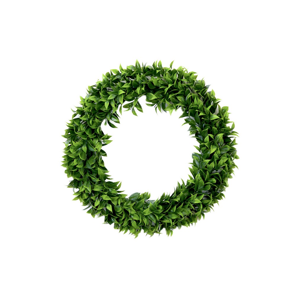 20in. Artificial Bay Leaf Wreath - Nearly Natural W1326