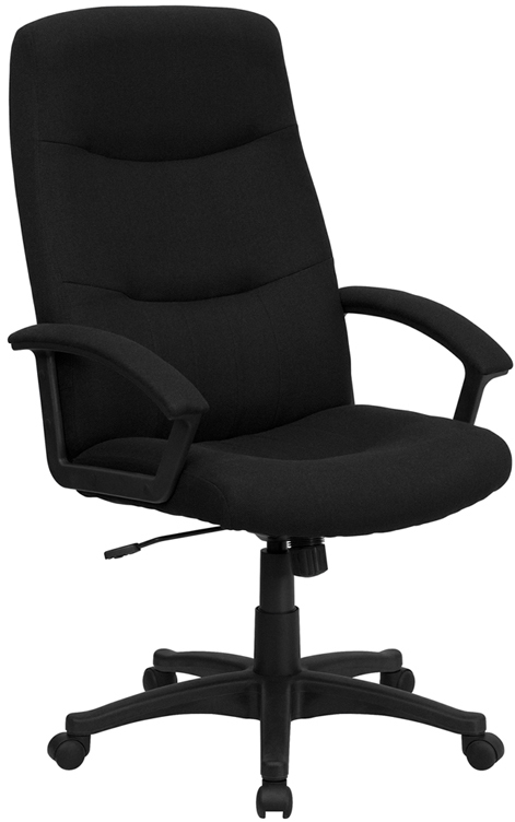 Executive | Furniture | Office | Swivel | Fabric | Flash | Chair | Black | Back | High