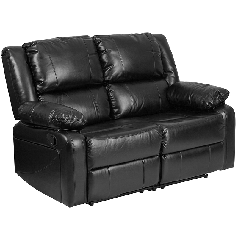 Leather Loveseat Built Recliners