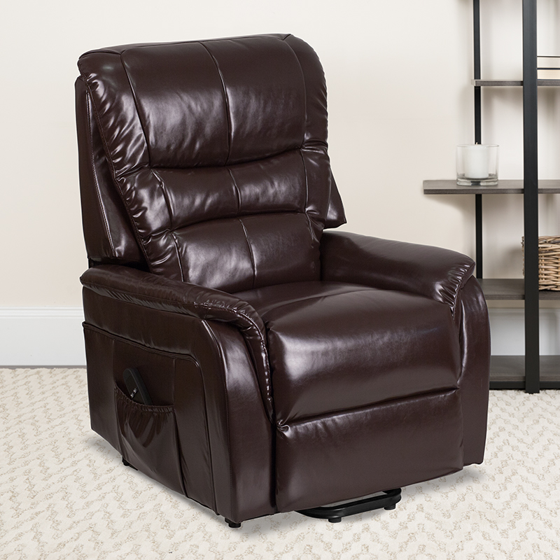 Leather Lift Recliner Flash