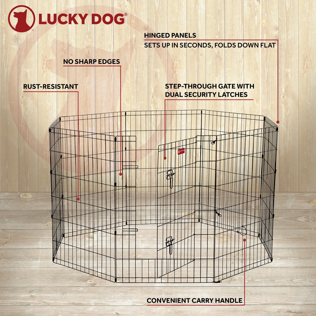 Lucky Dogâ„¢ 36&quot; Dog Exercise Pen w/Stakes - Jewett Cameron Company ZW 11636