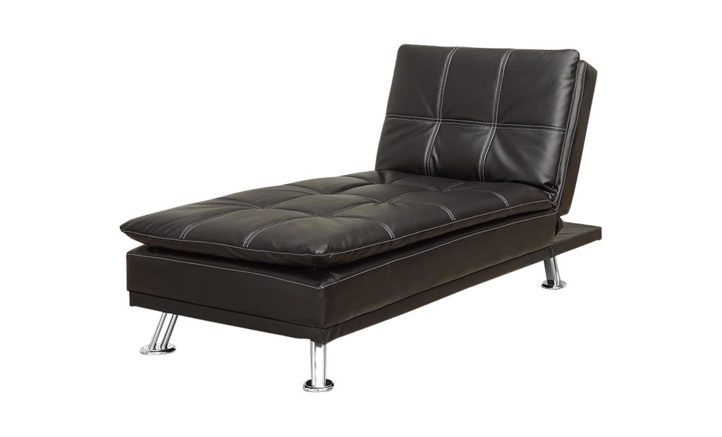 Leather Chaise Furniture Of America