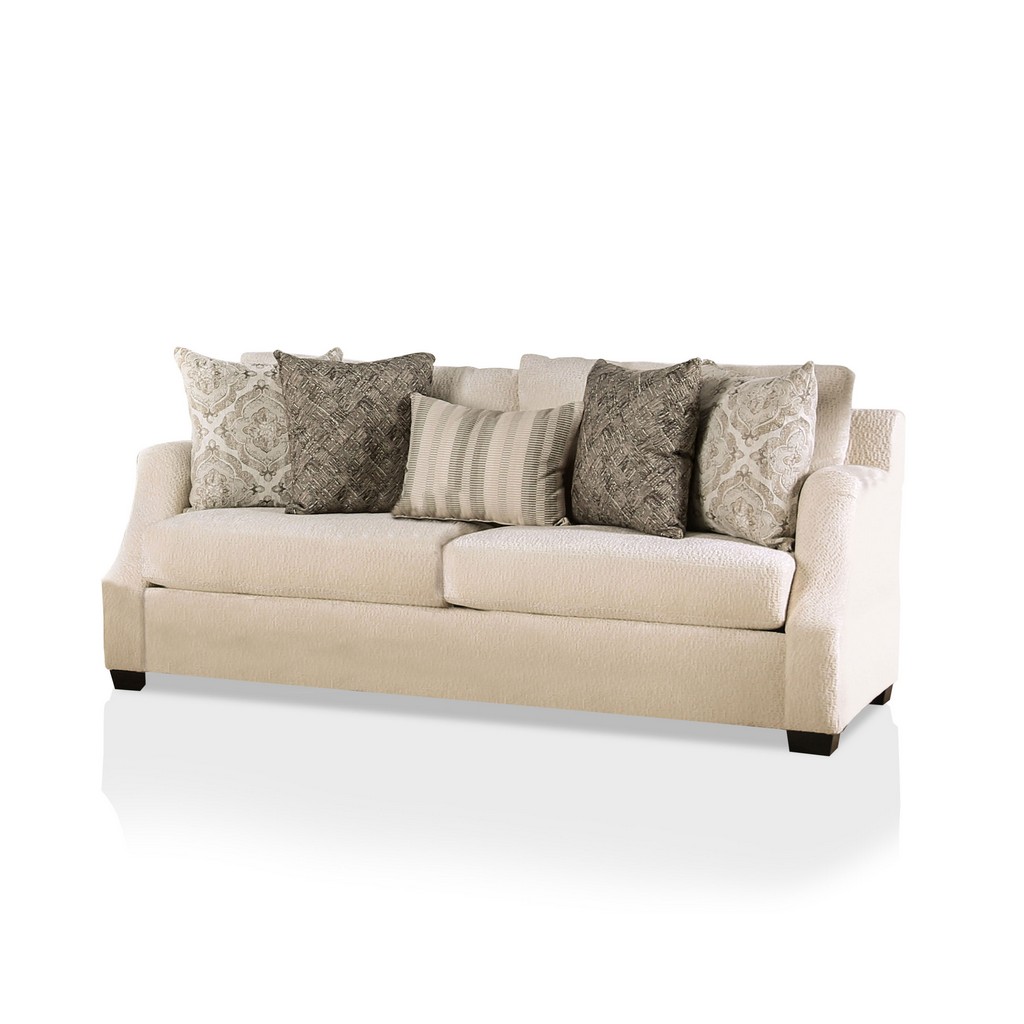 Sofa Ivory Furniture Of America
