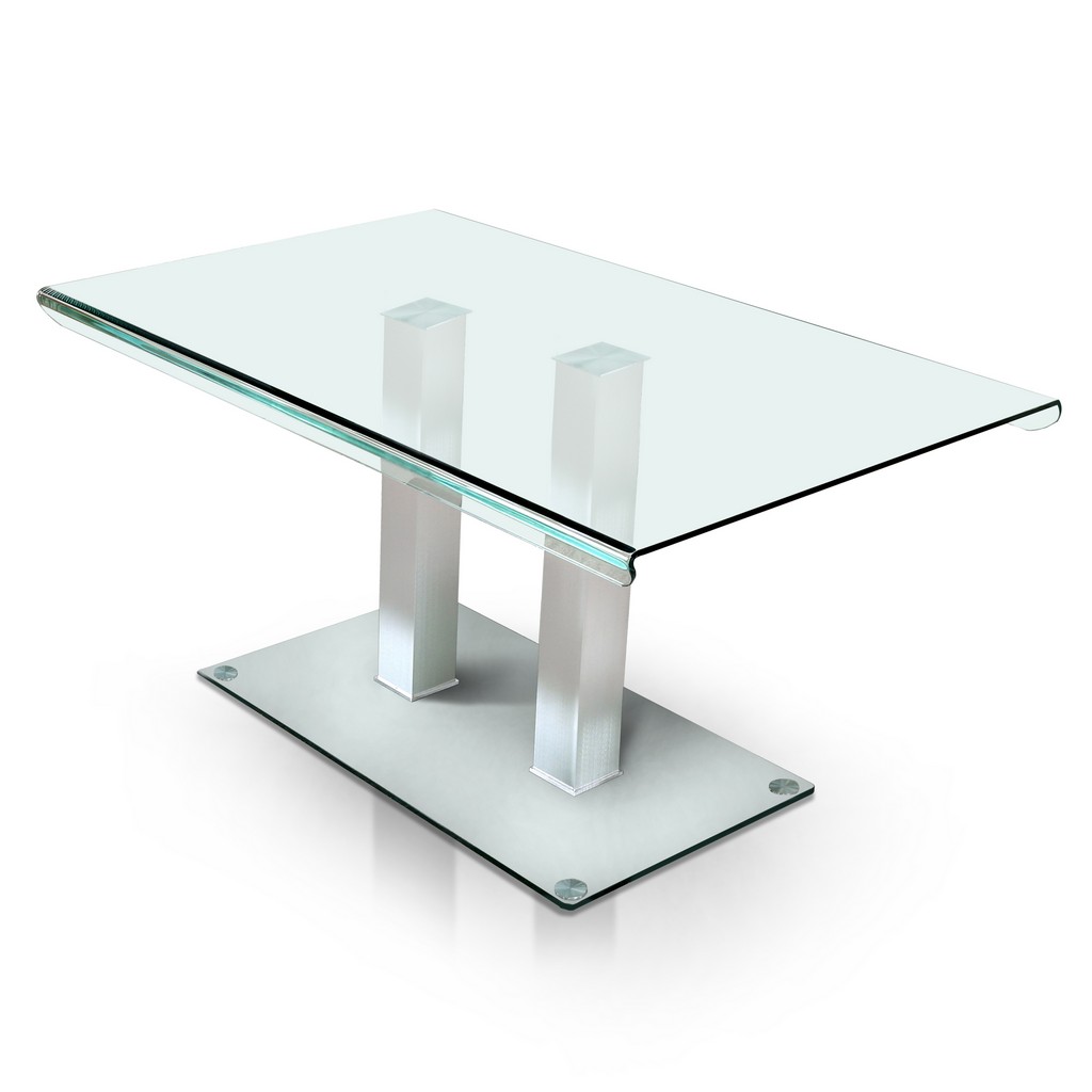 Dining Table Glass Top Furniture Of America