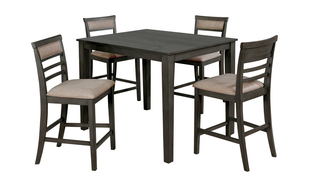 Wood Counter Dining Set Furniture Of America