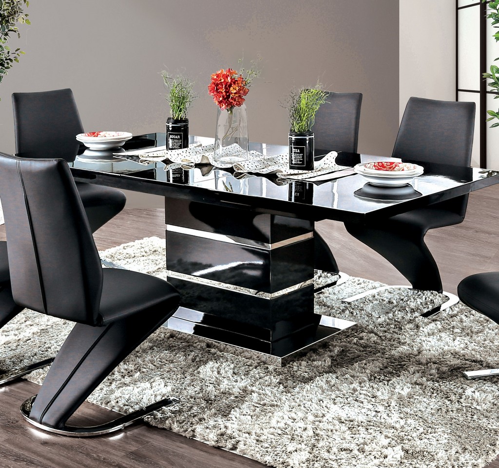 Glass Top Dining Table Furniture Of America