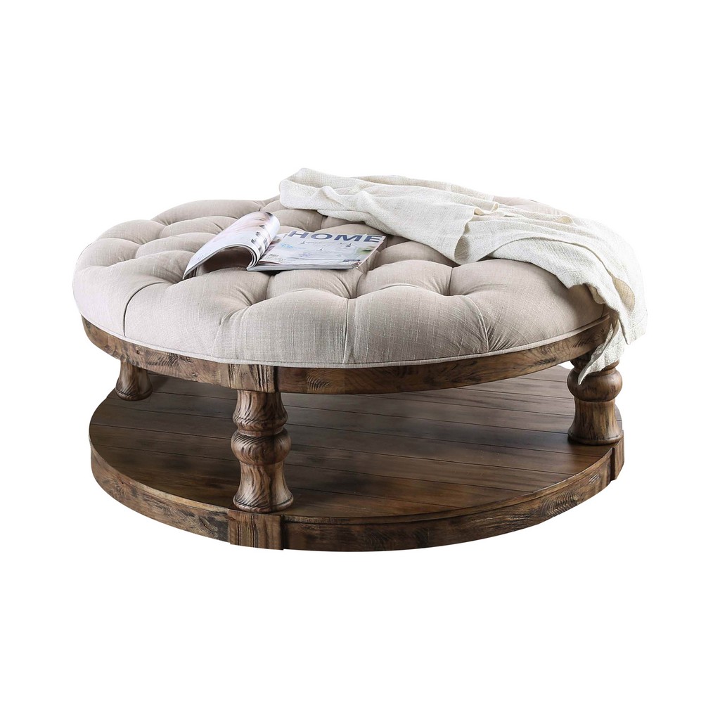 Coffee Table Oak Furniture Of America