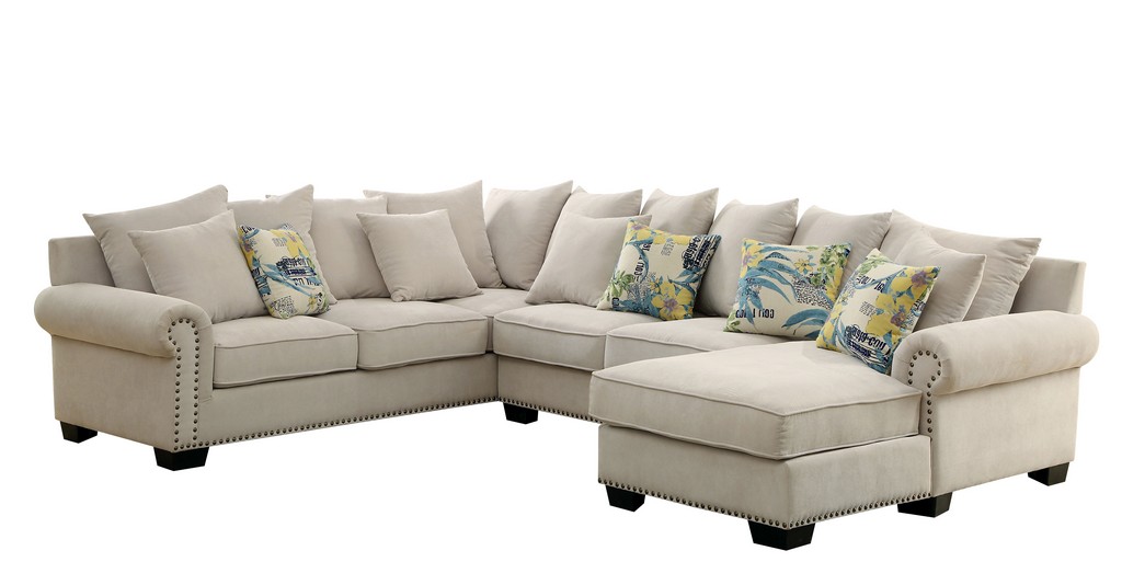 Sectional Beige Furniture Of America