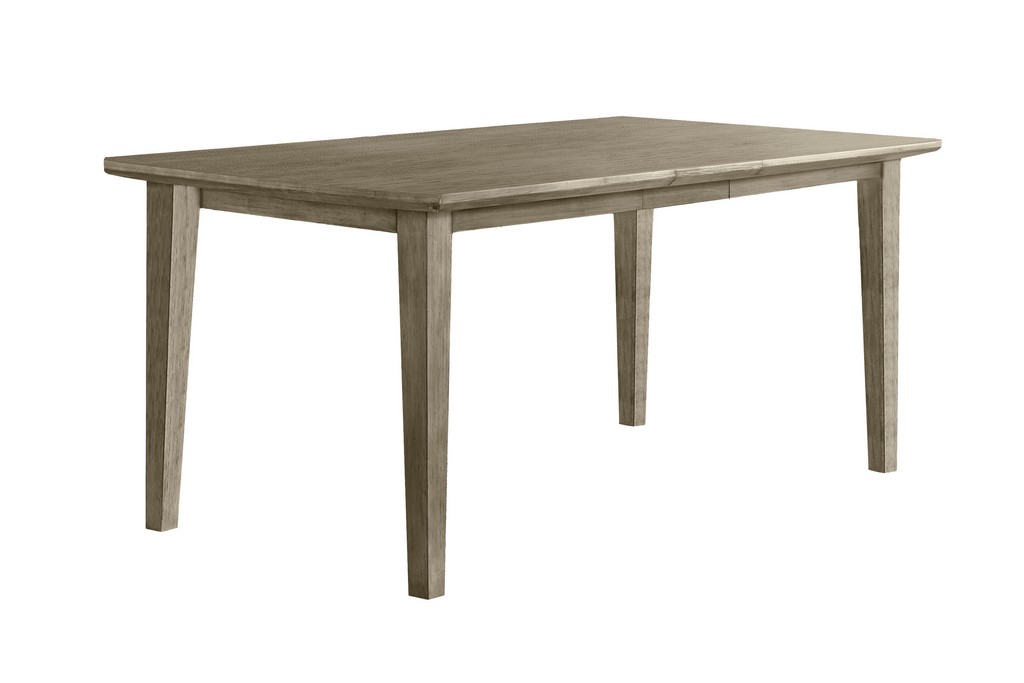 Wood Dining Table Extensions Gray Hillsdale