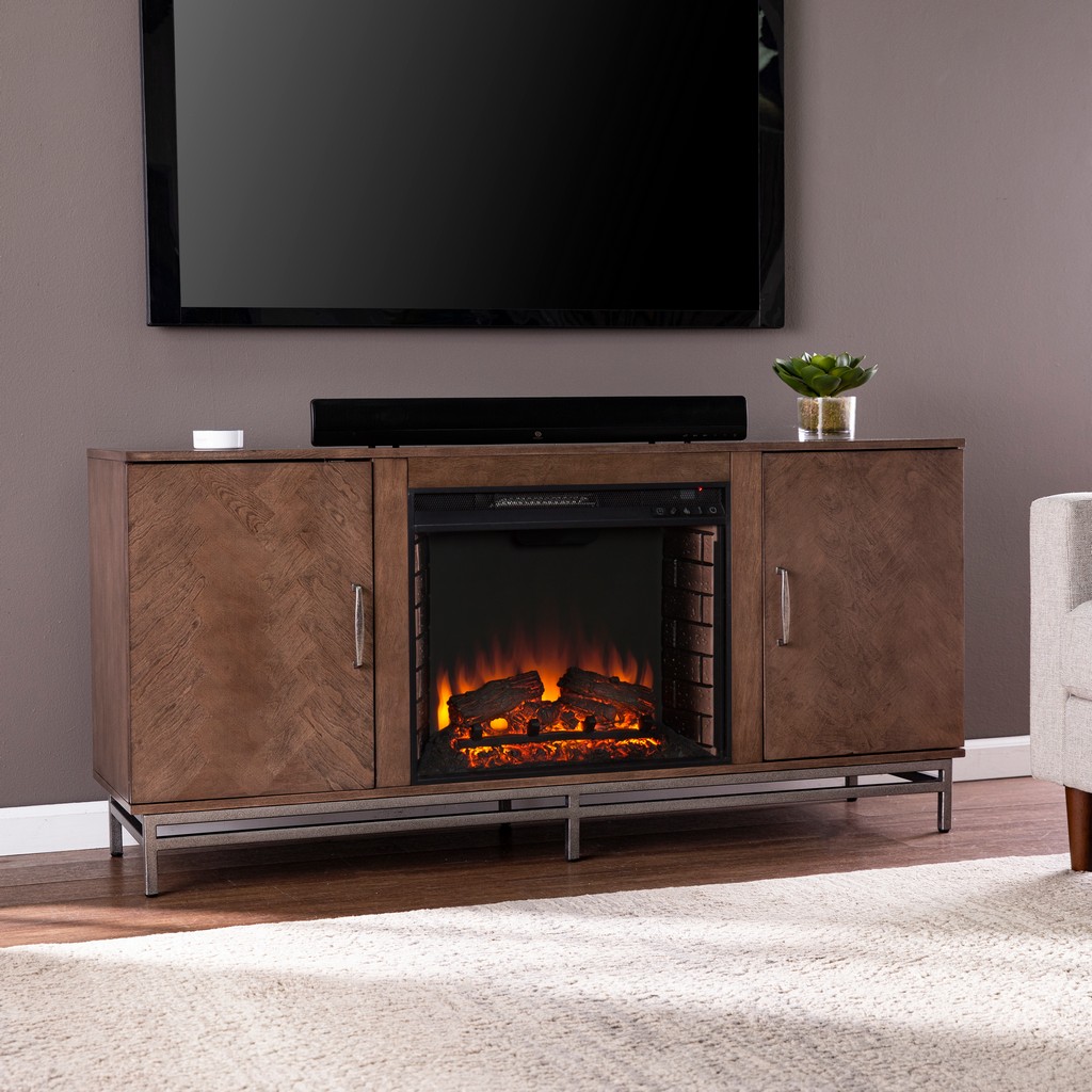 Dibbonly Electric Fireplace with Media Storage - SEI Furniture FE1095756