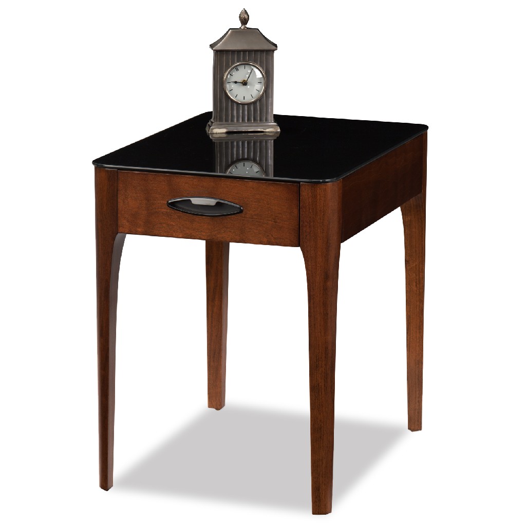 Obsidian Drawer End Table - Leick 11107