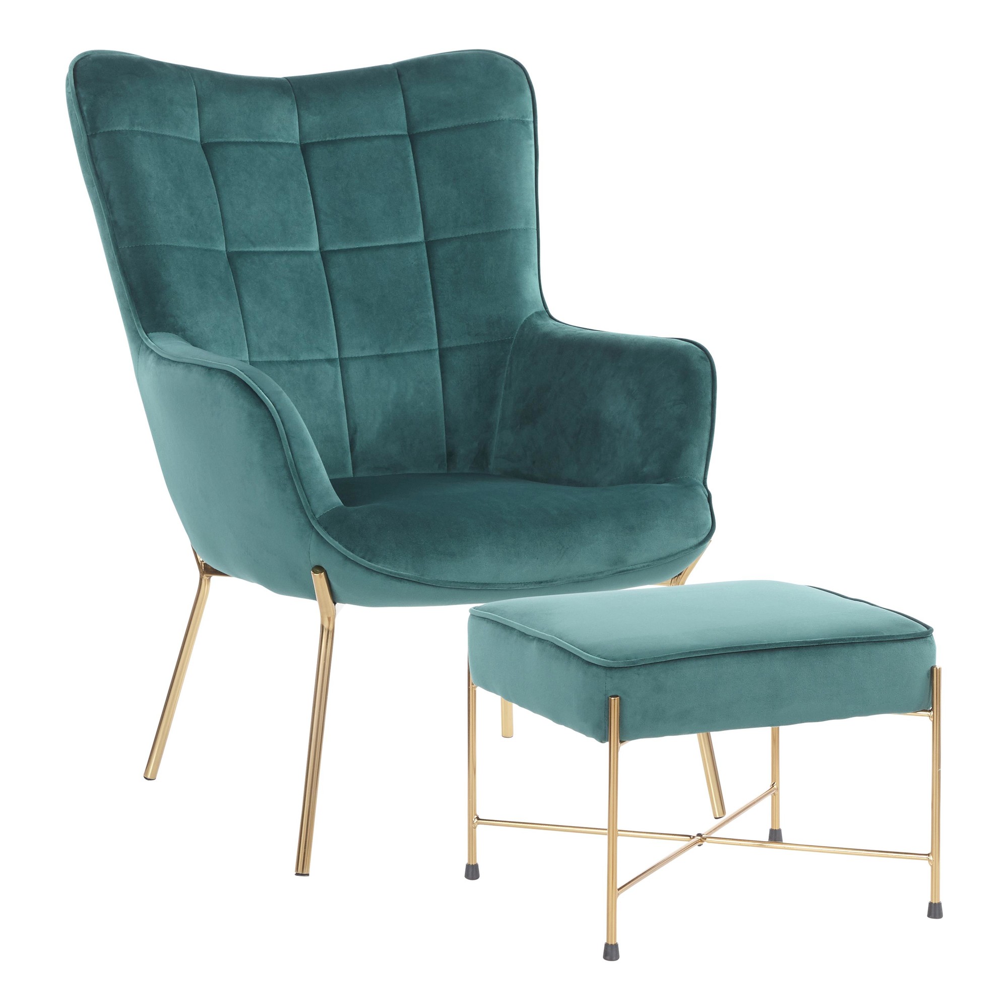 Lumisource Furniture Lounge Chair Ottoman Set