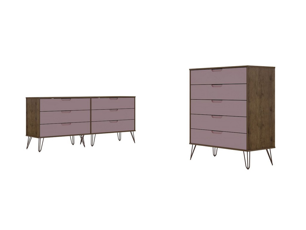 Manhattan Comfort Furniture Drawer Dresser Set