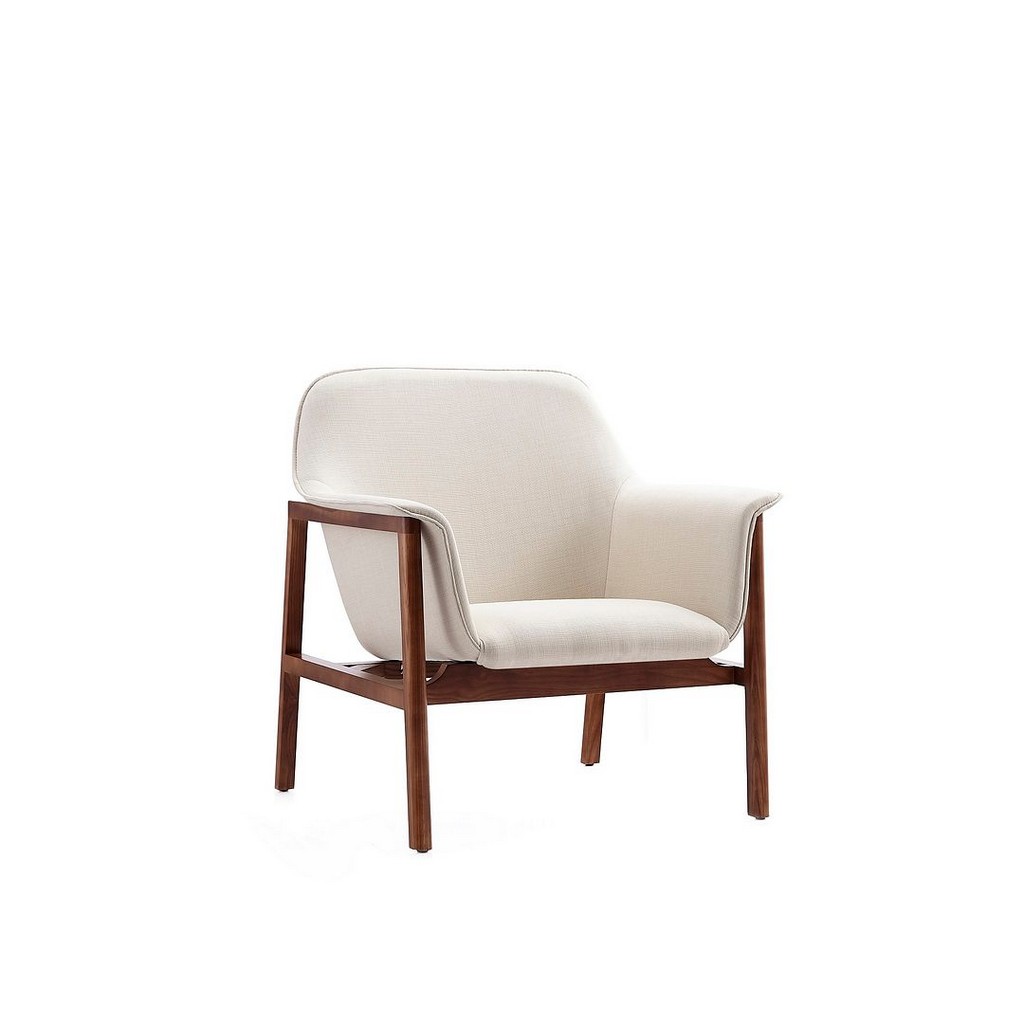 Manhattan Comfort Furniture Walnut Accent Chair