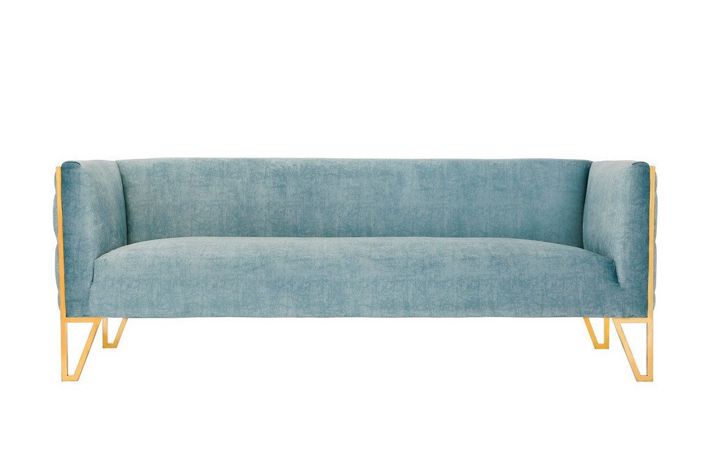 Velvet Seat Sofa Manhattan