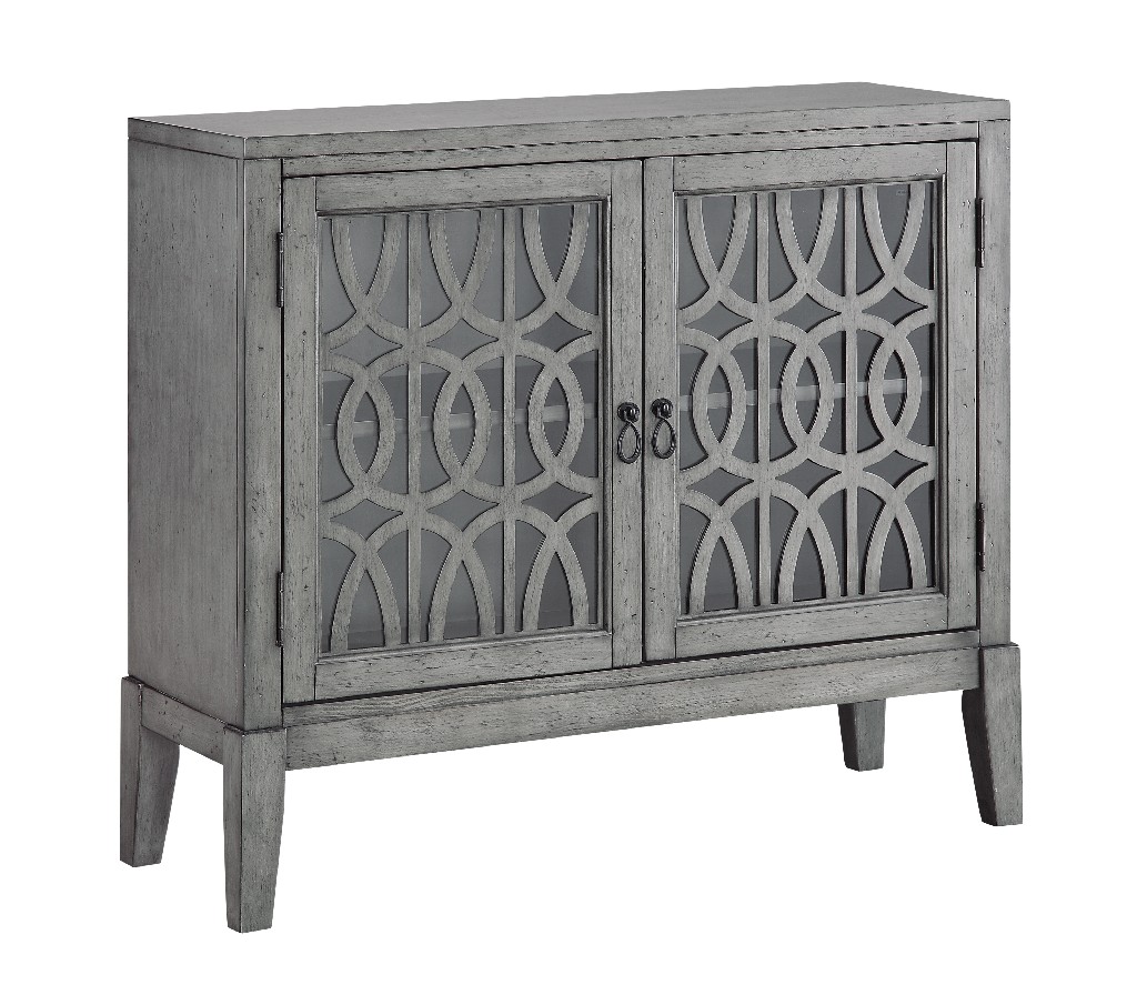Two Door Cabinet In Magnet Burnished Grey - Coast To Coast 70700