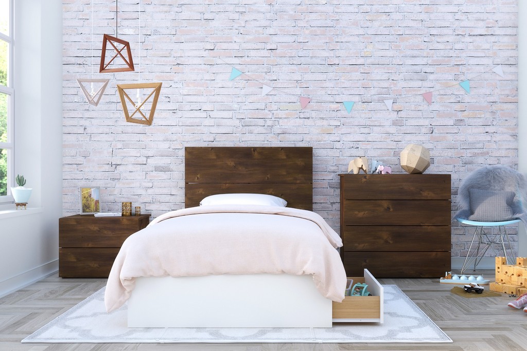 Nexera Furniture Twin Bedroom Set Truflle