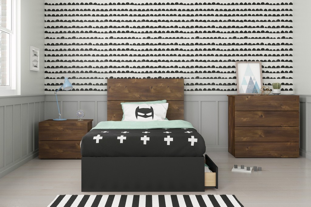 Nexera Twin Bedroom Set Black