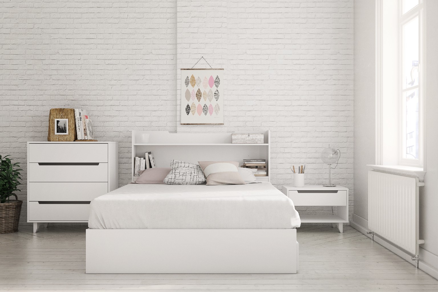 Nexera Bedroom Set White
