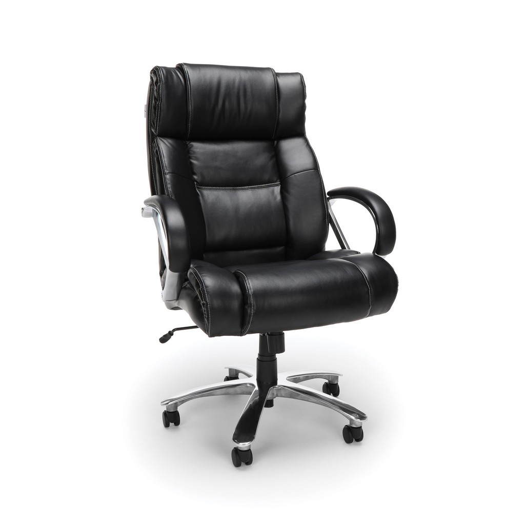 Leather Executive Office Chair Black Ofm