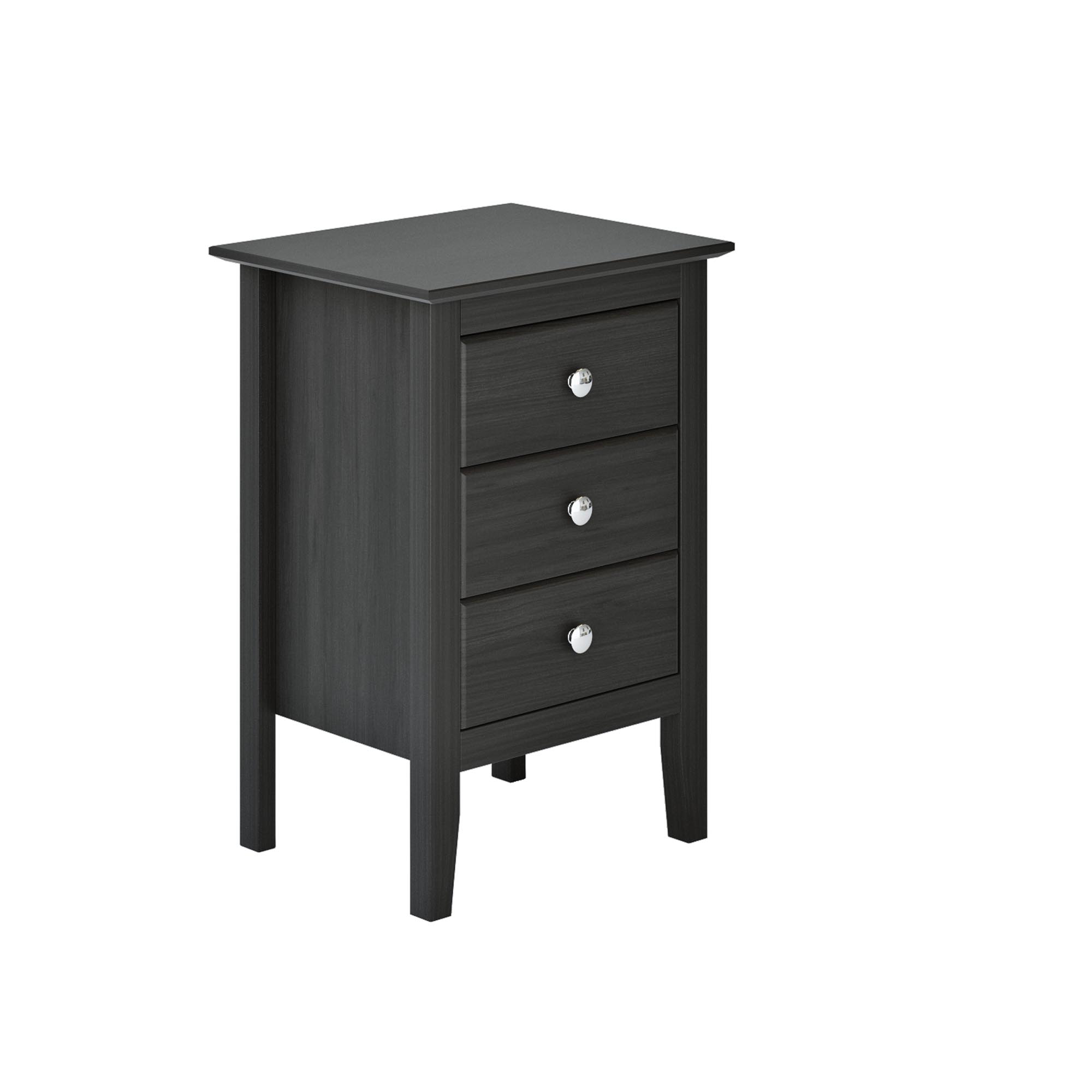 Easy Pieces 3 Drawer Solid Wood End Table/nighstand - Adeptus 77245