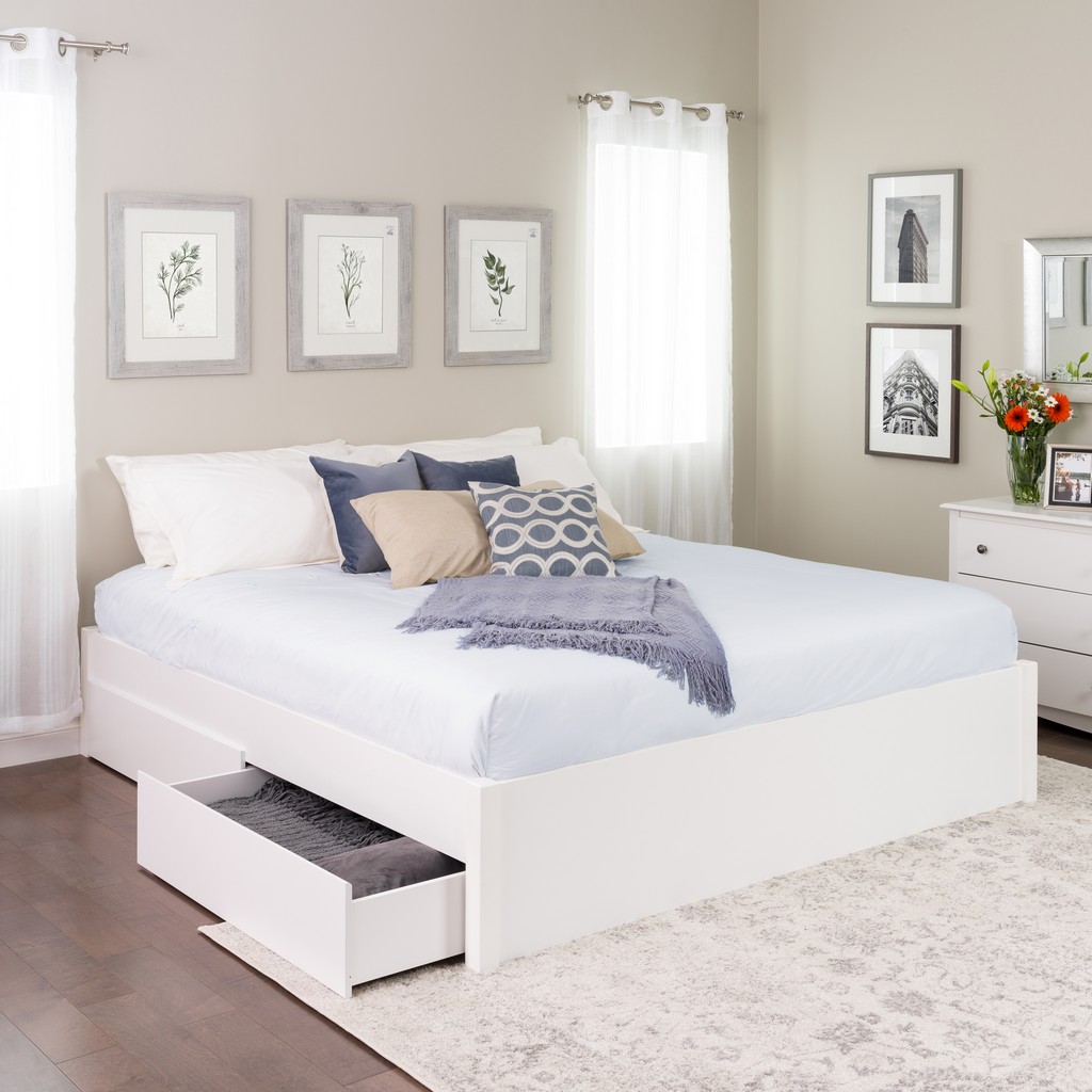 Prepac Furniture King Platform Bed Drawers