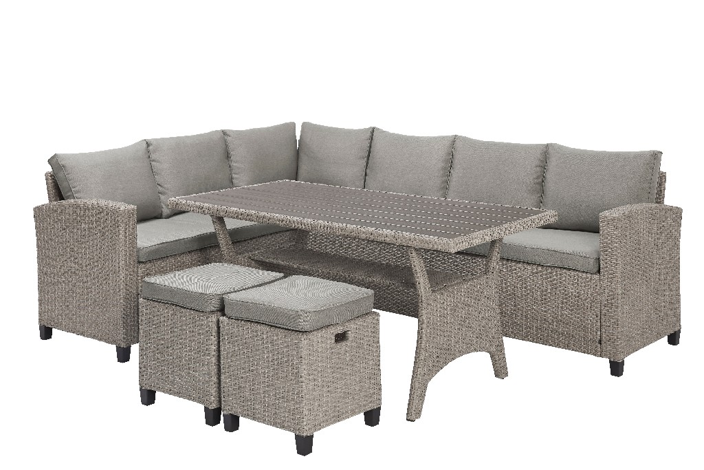 Outdoor Seating Table Set Taupe