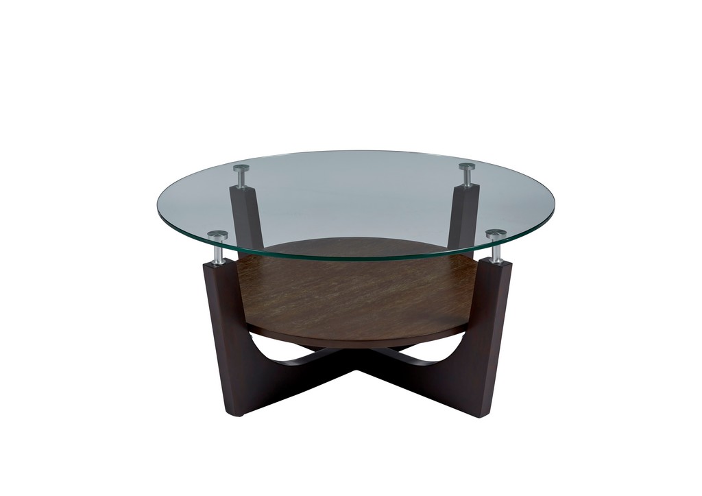 Round Glass Top Cocktail Table - Progressive Furniture T332-01
