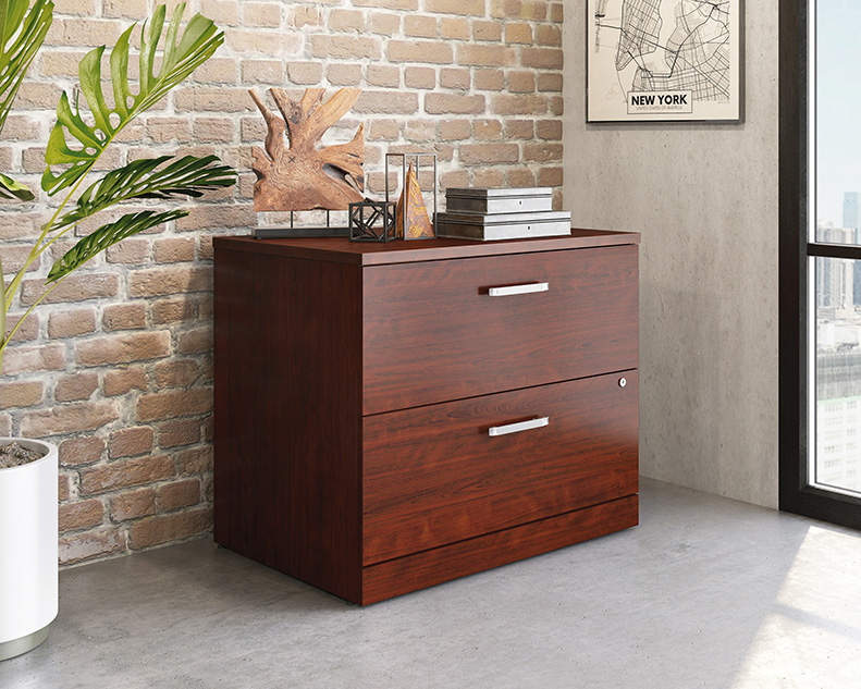 Sauder Cherry Lateral File Cabinet