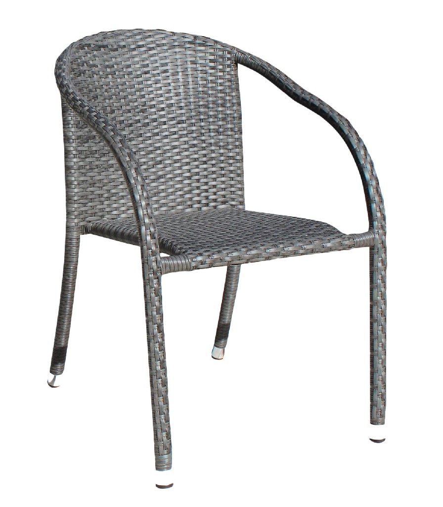 Ultra Stackable Woven Armchair - Hospitality Rattan Patio 890-1147-gry