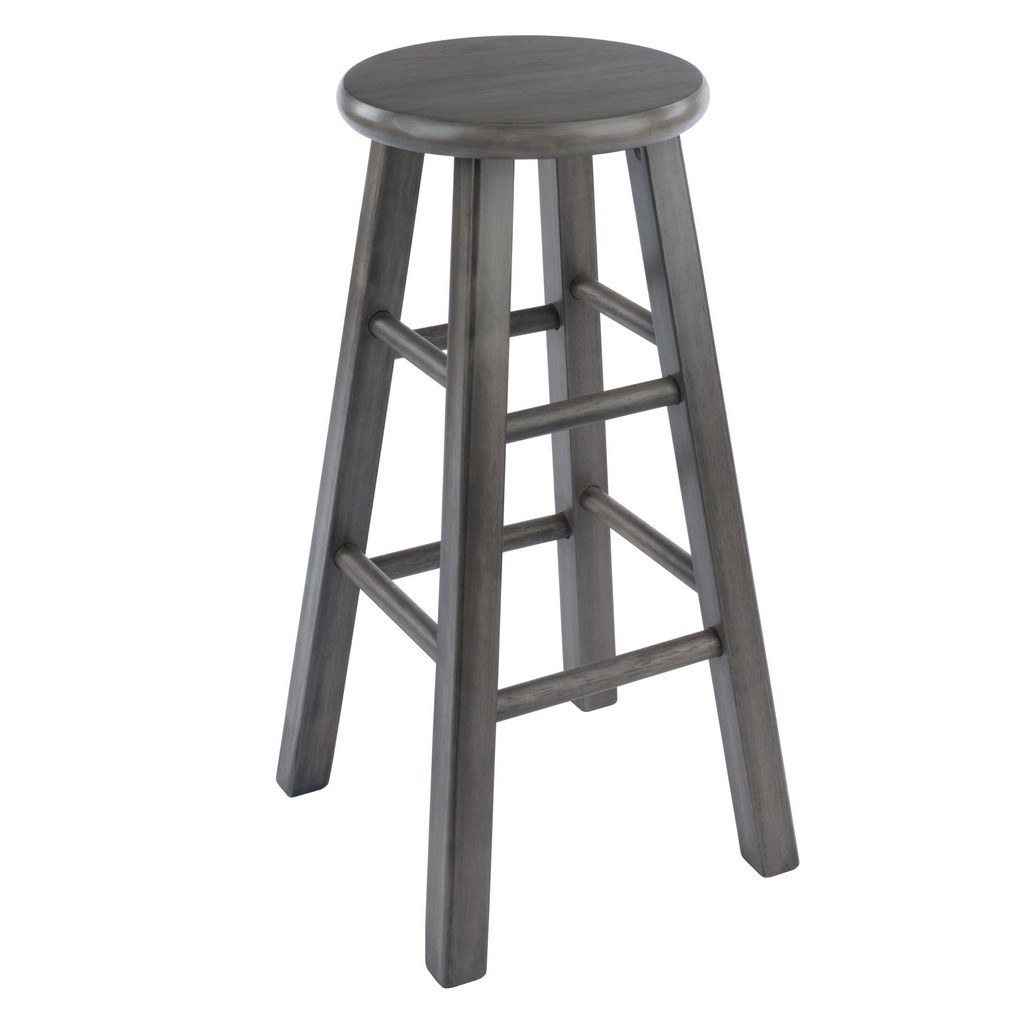 Ivy Counter Stool in Rustic Gray - Winsome Wood 16224