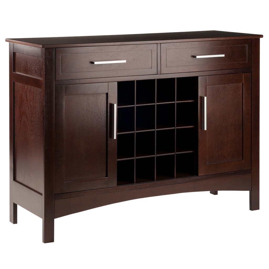 Gordon Buffet Cabinet/Sideboard Cappuccino Finish - Winsome Wood 40543