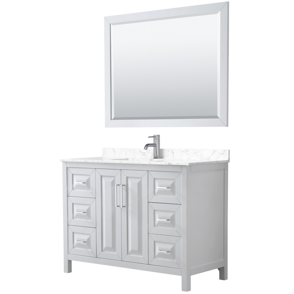 Bathroom | Wyndham | Marble | Vanity | Mirror | Single | Square