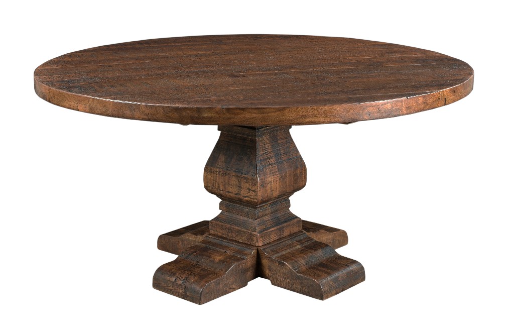 Round Dining Table Brown