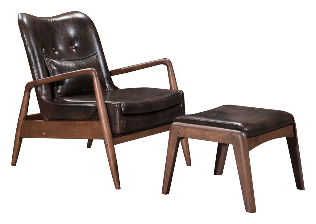 Zuo Modern Lounge Chair Ottoman