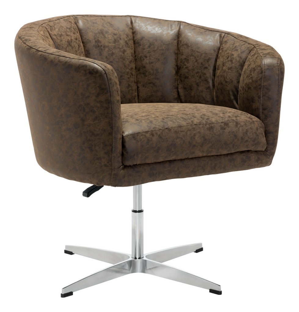 Wilshire Occasional Chair Vintage Coffee - Zuo Modern 100767