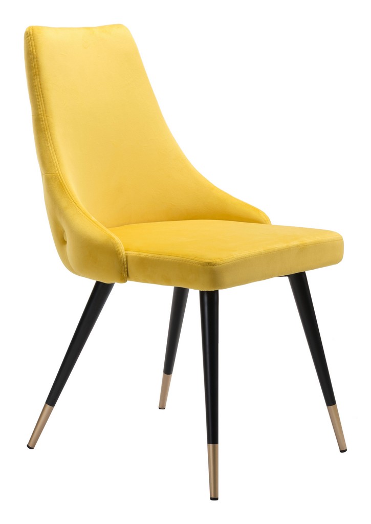 Dining Chair Yellow Zuo