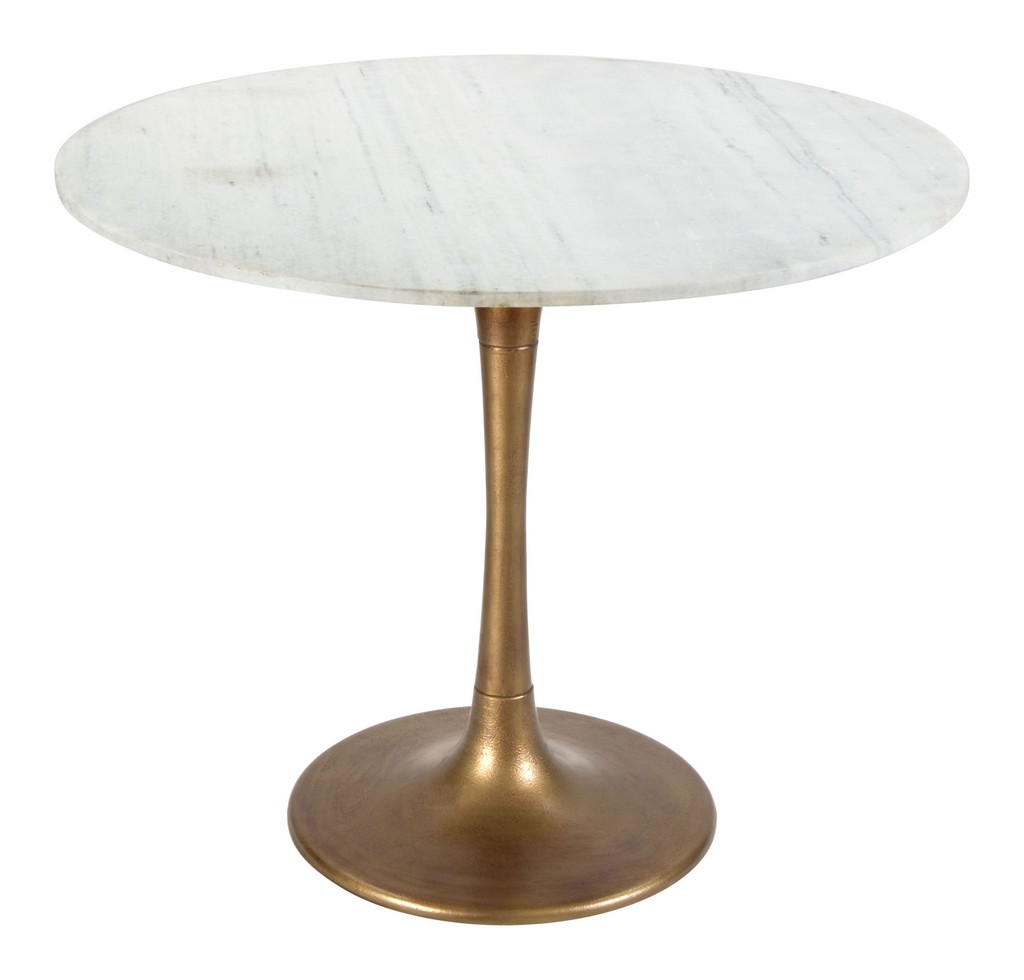 Dining Table Gold Zuo