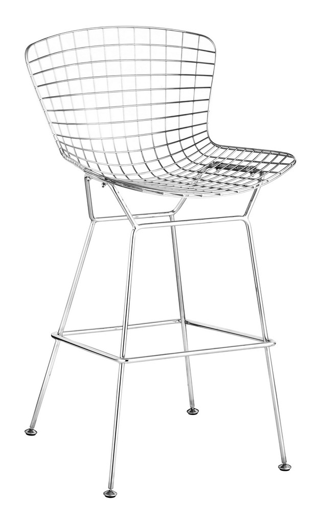 Wire Bar Chair (Set of 2) Chrome - Zuo Modern 188015