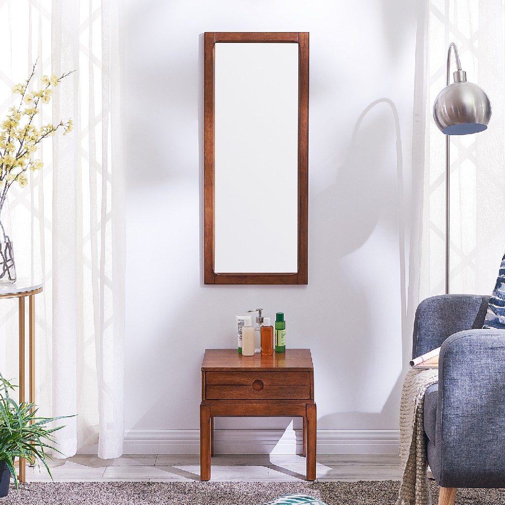 Wittman Entryway Mirror And Storage Accent Table Southern