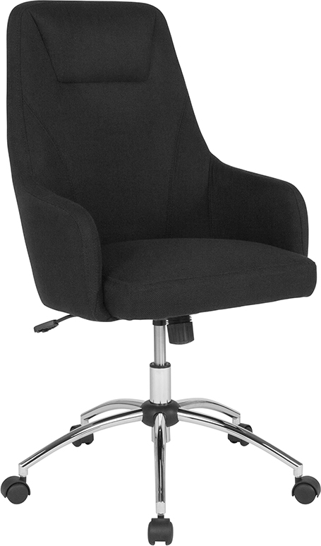 Upholster | Furniture | Office | Fabric | Flash | Chair | Black | Home | Back | High