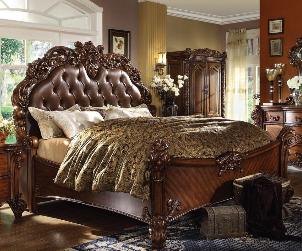 Acme Furniture California King Bed Cherry