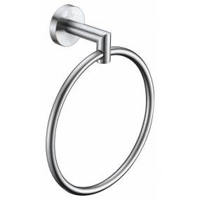 Caster 2 Series Towel Ring in Brushed Nickel - ANZZI AC-AZ009BN