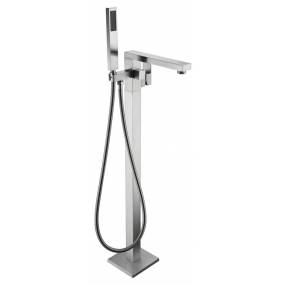 Khone 2-Handle Claw Foot Tub Faucet with Hand Shower in Brushed Nickel - ANZZI FS-AZ0037BN