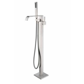 Angel 2-Handle Claw Foot Tub Faucet with Hand Shower in Brushed Nickel - ANZZI FS-AZ0044BN